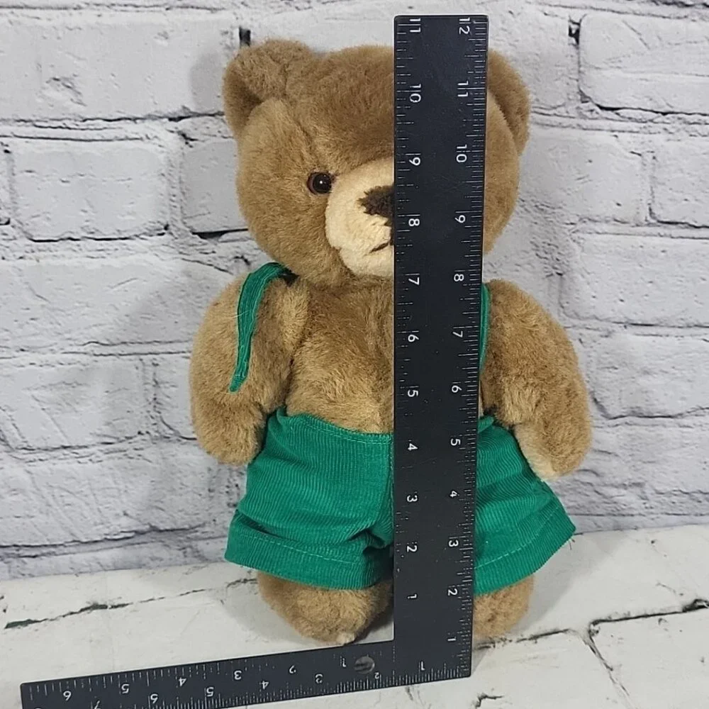 Vintage 80's Eden Corduroy Teddy Bear Classic Jointed Missing Button Rare HTF‎